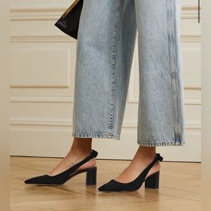 Alexandre Birman Clarita City Suede Sling back Pumps